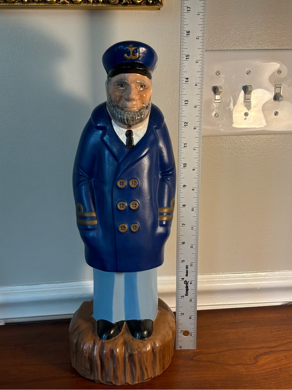 Vintage 70’s New England Naval Ceramic Sea Captain Large Sculpture 16inches Tall